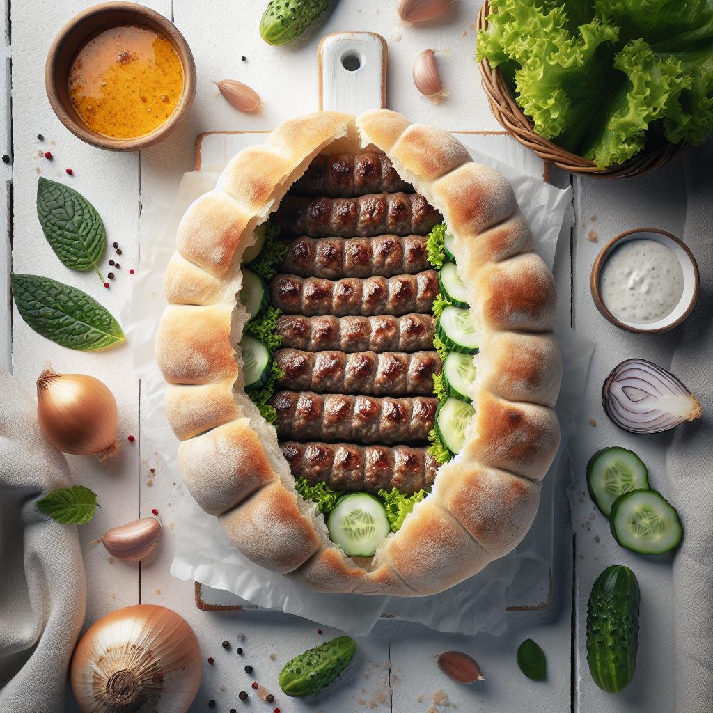 Crafting Bosnian Ćevapi in Soft, Fresh Somun Bread