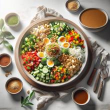 Gado-Gado Delight: Indonesia’s Iconic Salad with Peanut Sauce