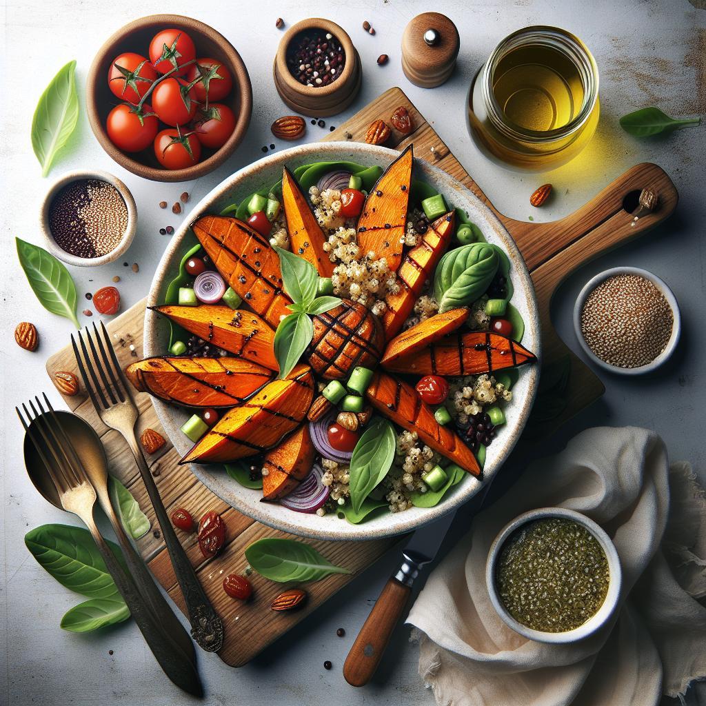 Wholesome Harmony: Roasted Sweet Potato & Quinoa Salad