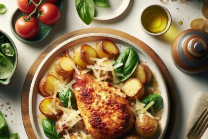 Golden Parmesan Chicken & Potatoes: A Crispy Delight