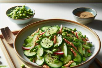 Crisp Cucumber Edamame Salad: A Refreshing Asian Delight