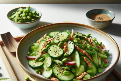 Crisp Cucumber Edamame Salad: A Refreshing Asian Delight