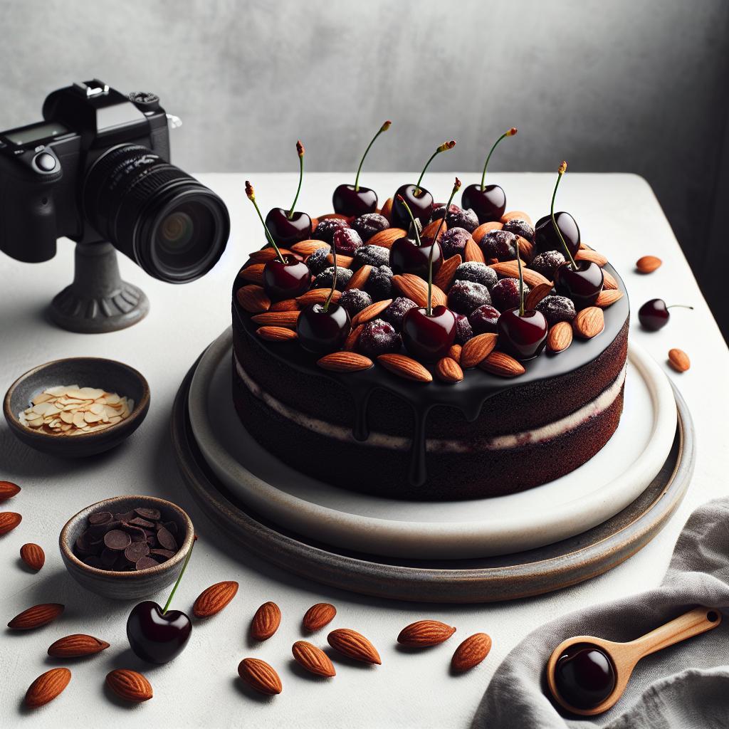 Decadent Dark Chocolate Cherry Almond Cake Recipe Unveiled