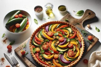 Whimsical Ratatouille Tart: A Colorful Veggie Delight