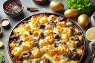 Comfort in Every Bite: Quick Cheesy Beef & Potato Casserole