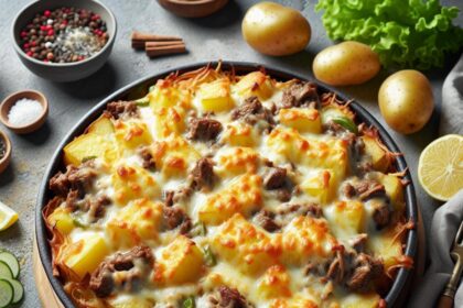 Comfort in Every Bite: Quick Cheesy Beef & Potato Casserole
