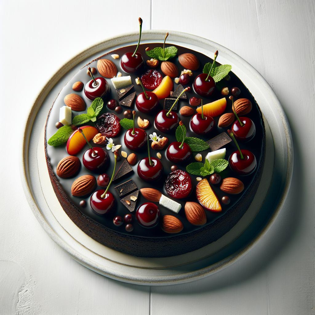 Decadent Dark Chocolate Cherry Almond Cake Recipe Unveiled