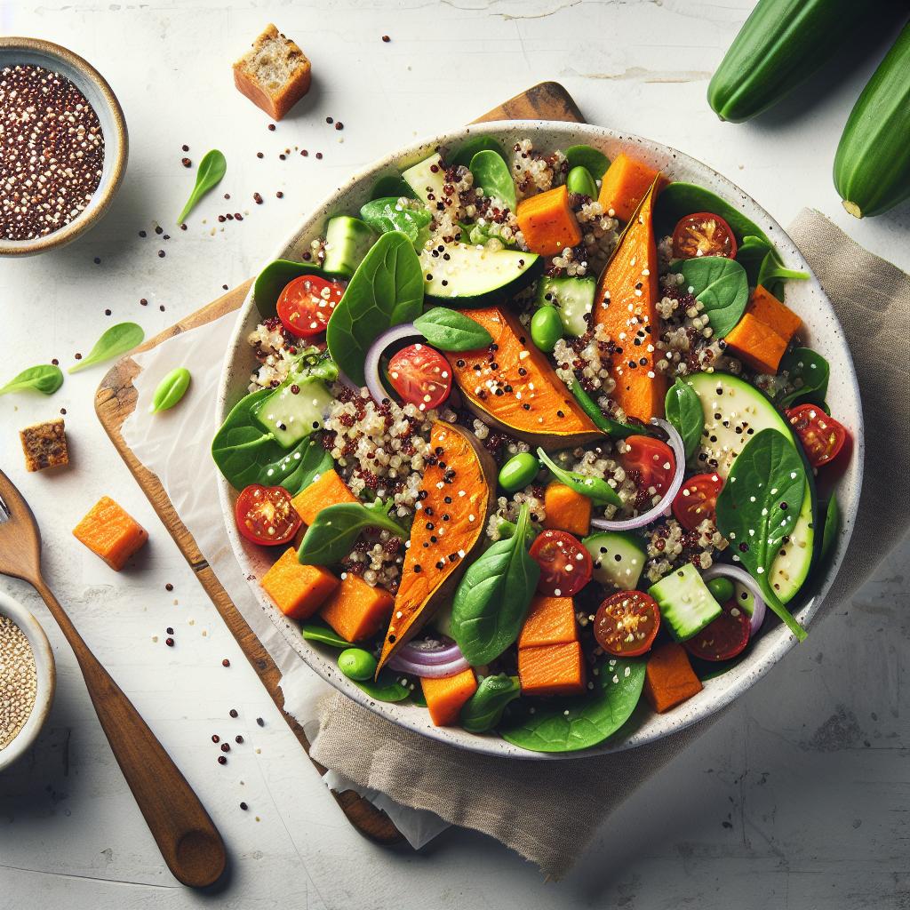 Wholesome Harmony: Roasted Sweet Potato & Quinoa Salad