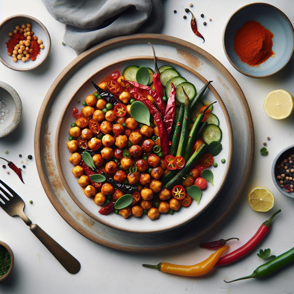 Fiery Flavor Burst: Spicy Harissa Roasted Chickpeas Guide