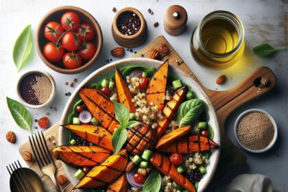 Wholesome Harmony: Roasted Sweet Potato & Quinoa Salad