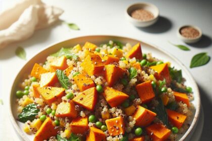 Nutritious Delight: Vibrant Roasted Sweet Potato Quinoa Salad