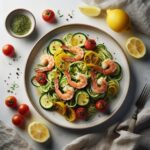 Zesty Lemony Shrimp Scampi Meets Fresh Zucchini Noodles