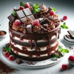 Whimsical Chocolate Chaos Cake: A Surreal Soirée Delight