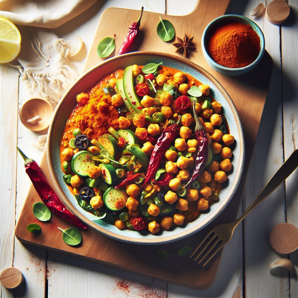 Fiery Fusion: Crafting the Perfect Spicy Curry Chickpea Salad