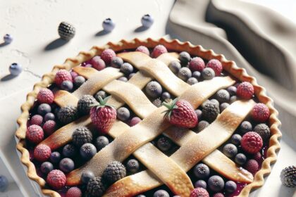 Delight in Every Bite: Easy Triple Berry Pie with Flaky Crust