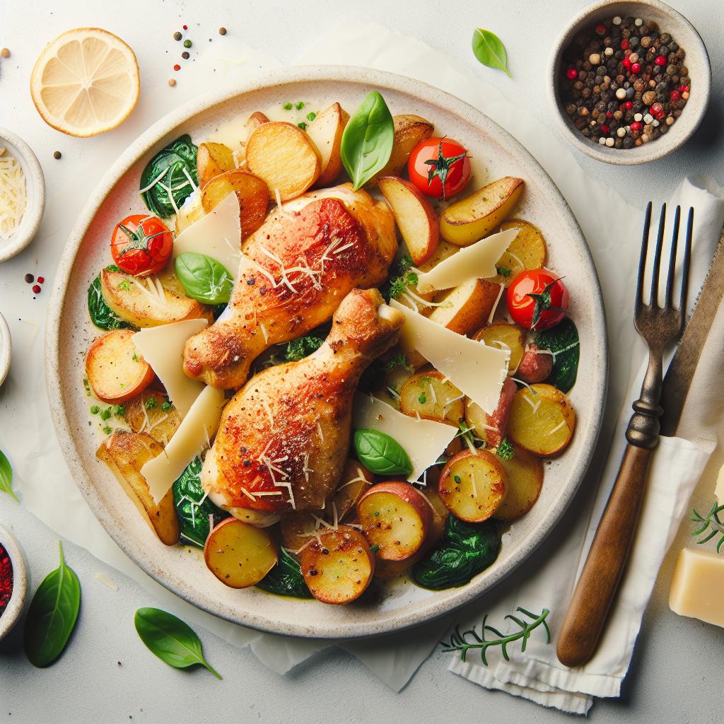 Golden Parmesan Chicken & Potatoes: A Crispy Delight