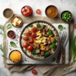 Speedy Skillet: Cheesy Beef and Rice Delight in Minutes