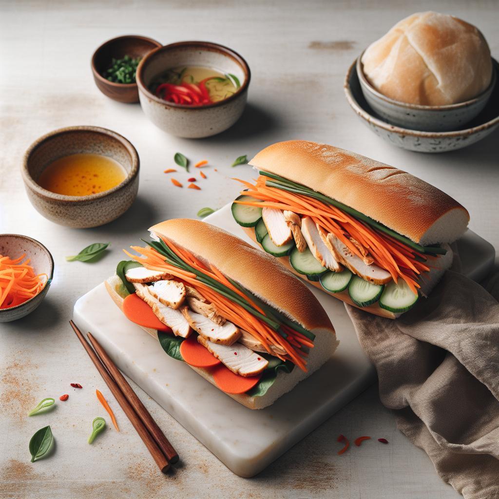 Bright Bites: Pickled Carrot & Daikon Chicken Banh Mi Guide