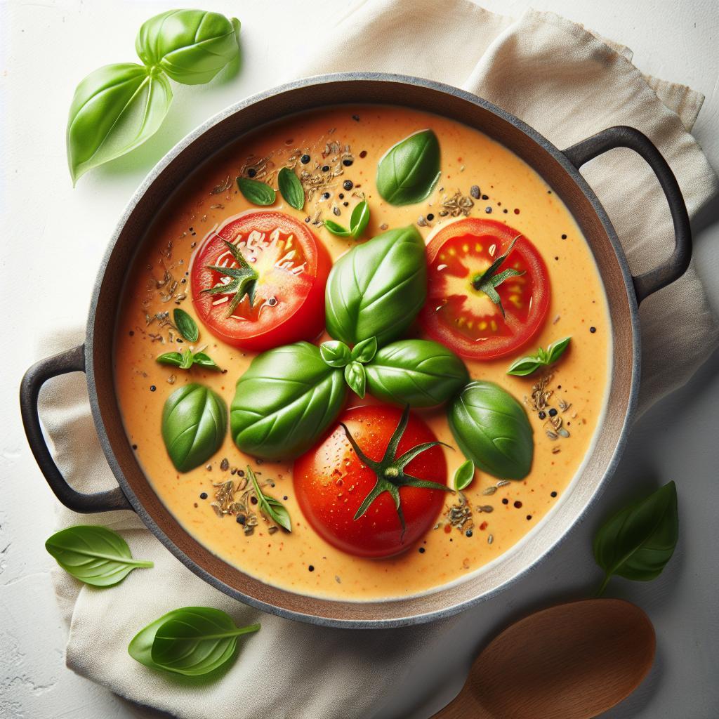 One-Pot Creamy Tomato Basil Soup: Simple, Cozy, Delicious