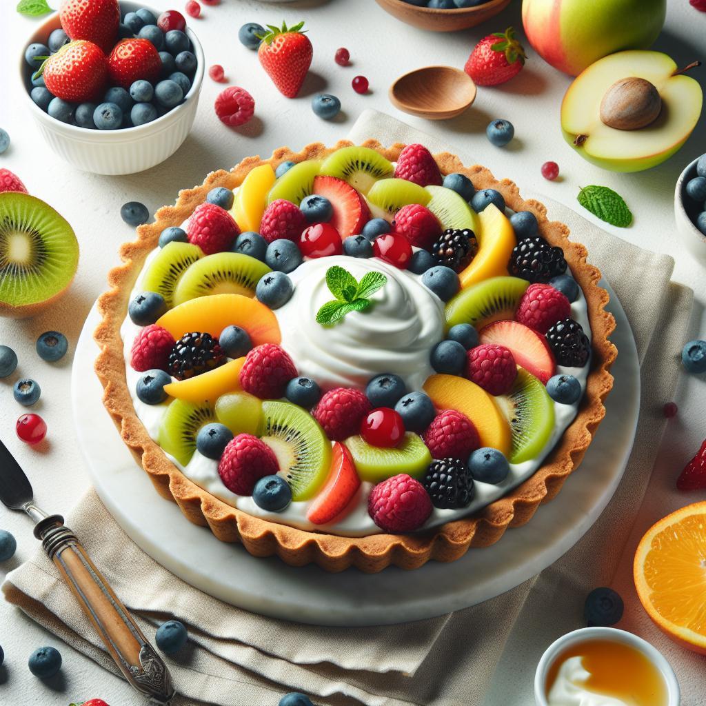Delicious No-Bake Gluten-Free Greek Yogurt Fruit Tart Recipe