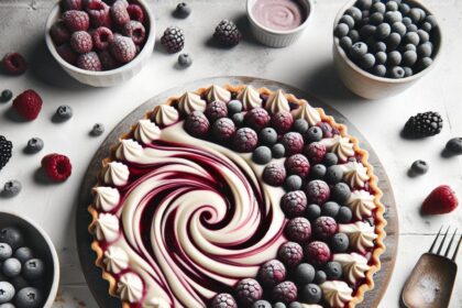 Decadent Triple Berry Cream Cheese Swirl Pie Recipe Guide
