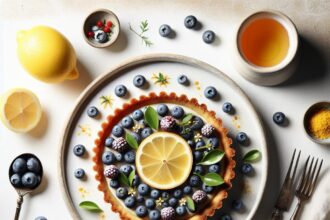Elegance on a Plate: Crafting the Perfect Blueberry Lemon Tart