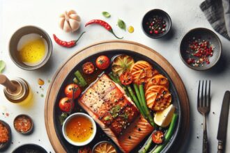 Fiery Honey Garlic Salmon: A Sweet and Spicy Delight