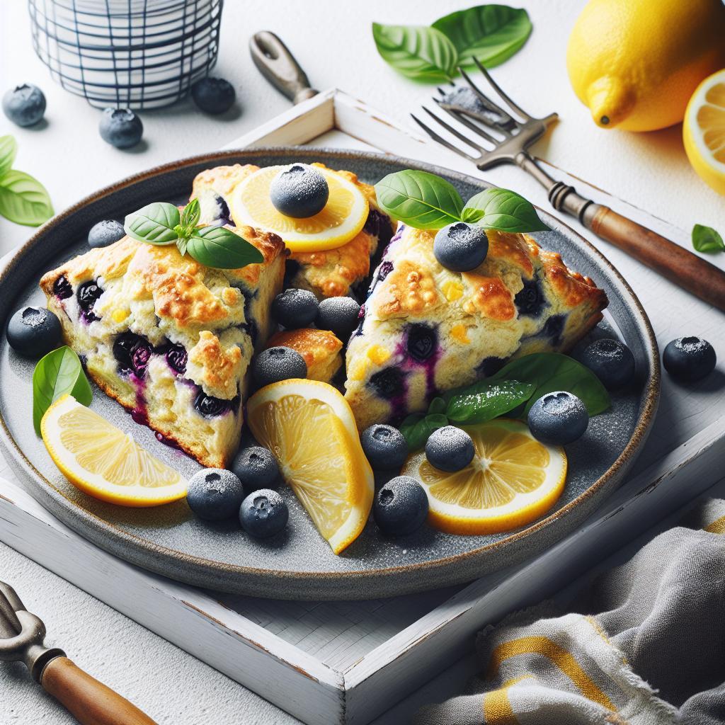 Zesty Quick Lemon Blueberry Scones: A Delightful Treat