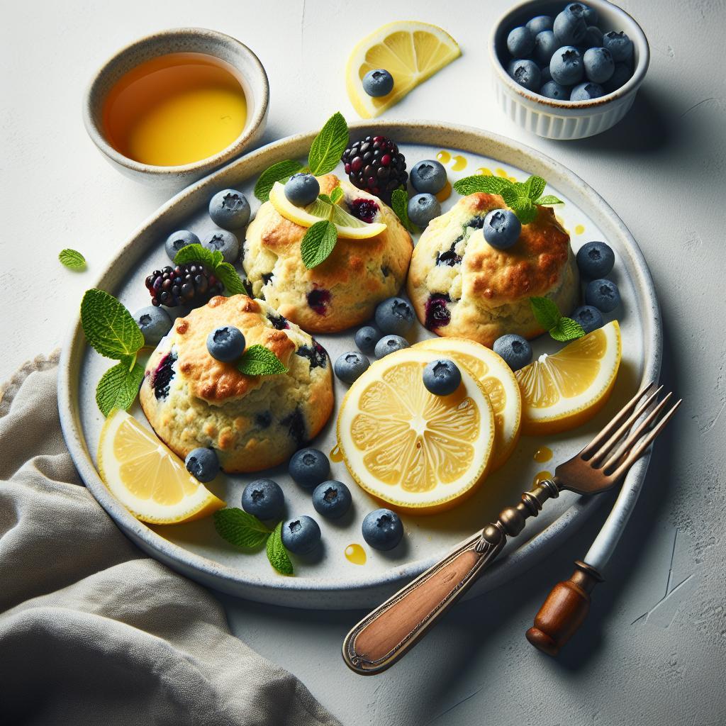 Zesty Quick Lemon Blueberry Scones: A Perfect Morning Treat