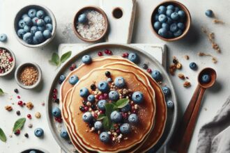 Blueberry Bliss: Wholesome Baked Pancakes for Vitality
