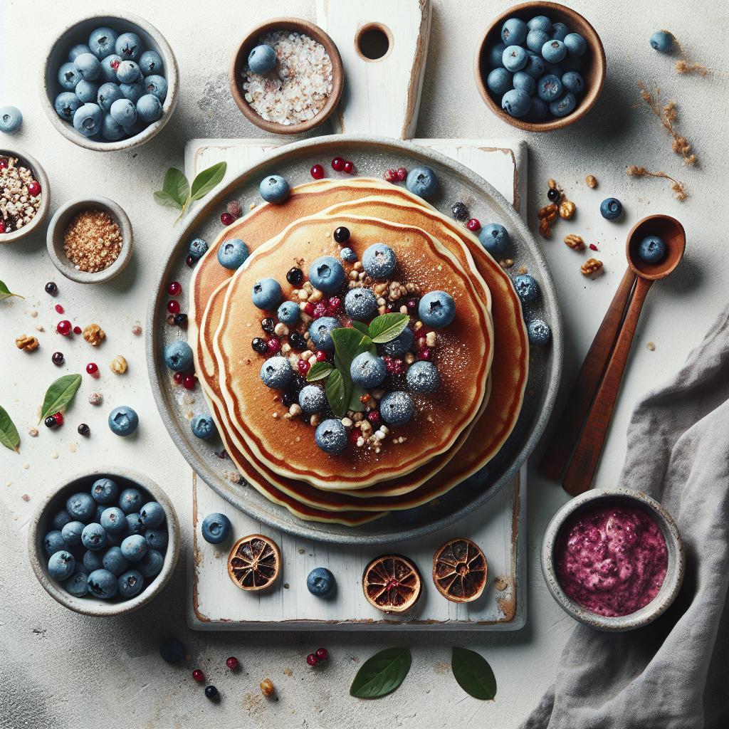 Blueberry Bliss: Wholesome Baked Pancakes for Vitality