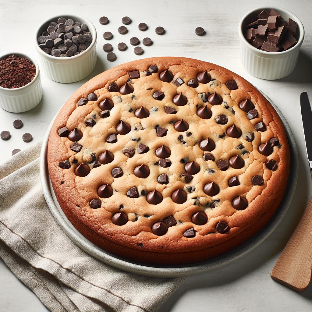 Irresistible Simple Chocolate Chip Cookie Cake Recipe