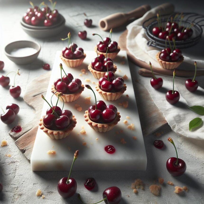 Elegant Cherry Coded Tartlets: A Sweet Culinary Artistry