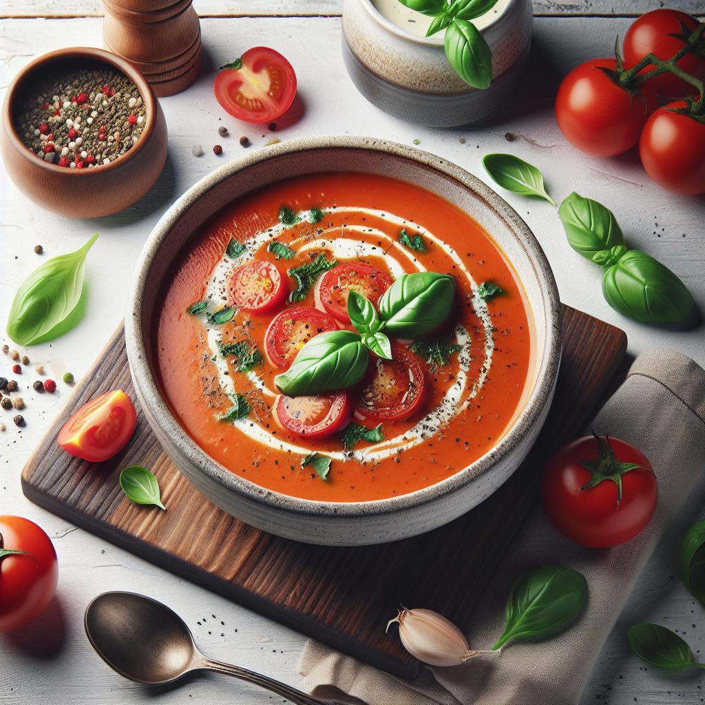 One-Pot Creamy Tomato Basil Soup: Cozy Comfort in a Bowl