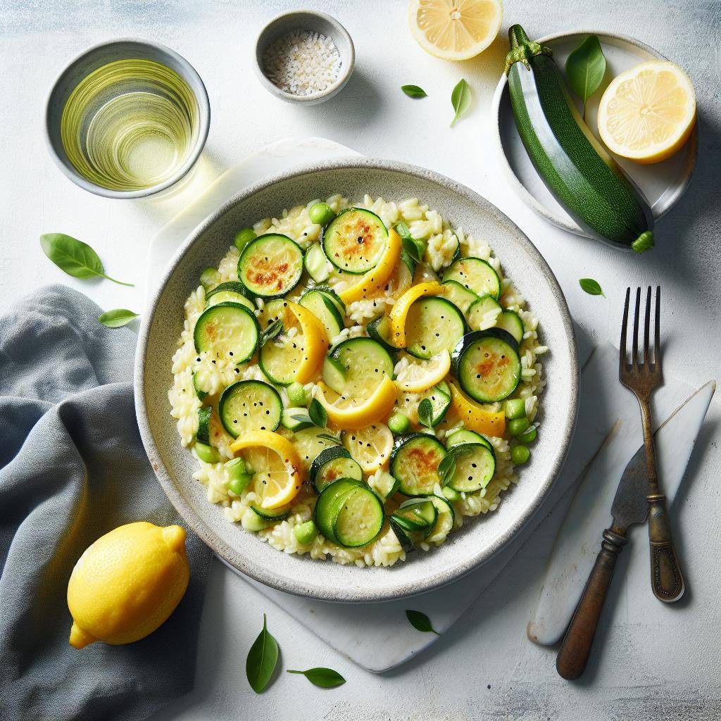 Zesty One-Pot Courgette & Lemon Risotto Recipe (No Wine)