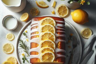 Zesty & Sweet: Quick Lemon Pound Cake with Glaze Delight