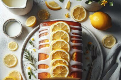 Zesty & Sweet: Quick Lemon Pound Cake with Glaze Delight