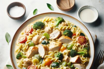 Wholesome Creamy Chicken and Noodle Casserole Delight