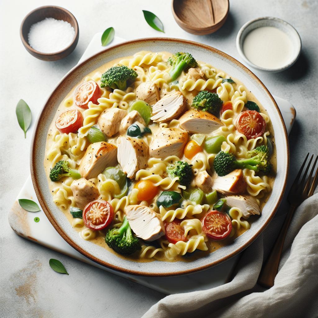 Wholesome Creamy Chicken and Noodle Casserole Delight