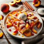 Elevate Dessert Time with Elegant Peach Cobbler Cake Delight