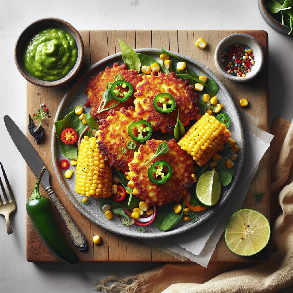 Zesty Pickled Jalapeño & Corn Fritters: A Flavorful Crunch