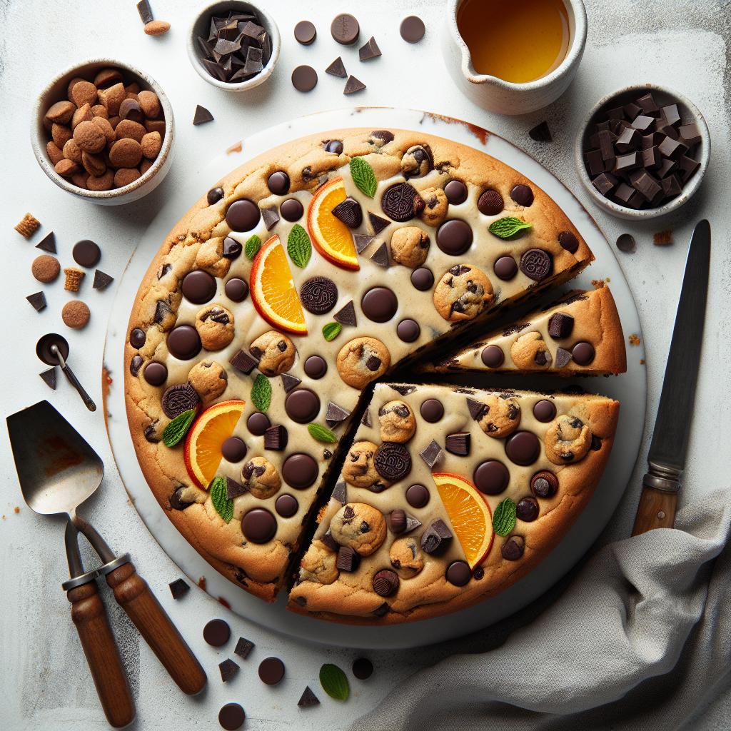 Irresistible Simple Chocolate Chip Cookie Cake Recipe