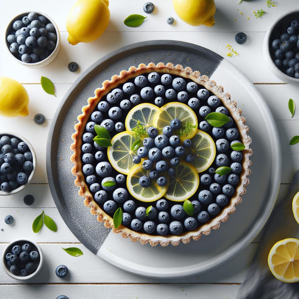 Elegance on a Plate: Crafting the Perfect Blueberry Lemon Tart