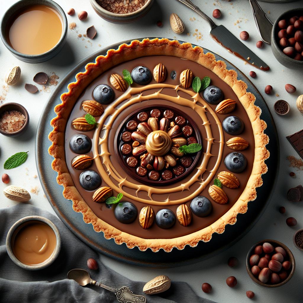Indulgent Decadent Chocolate Peanut Butter Tart Recipe