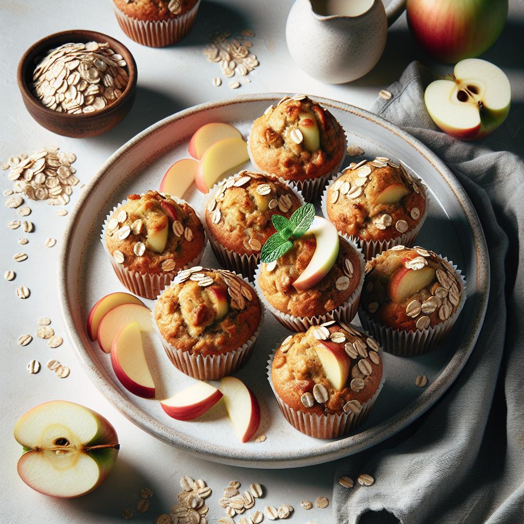 Wholesome Oatmeal Apple Muffins: A Nutritious Delight