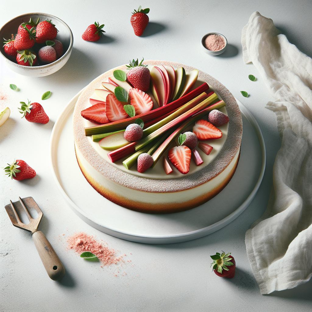 Elevate Dessert Time with an Elegant Strawberry Rhubarb Cake