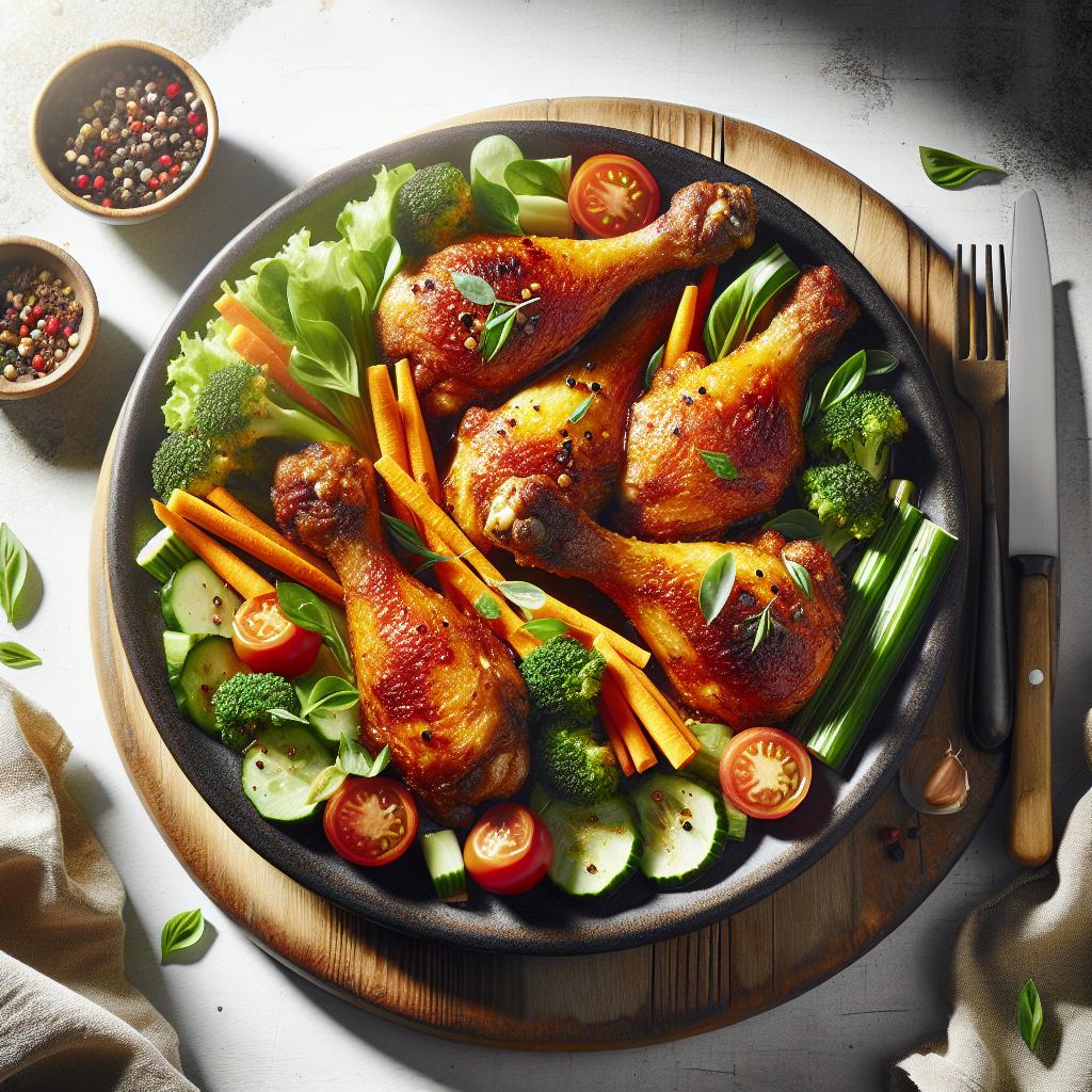 Crispy & Savory Baked Chicken Drumsticks: A Flavorful Feast