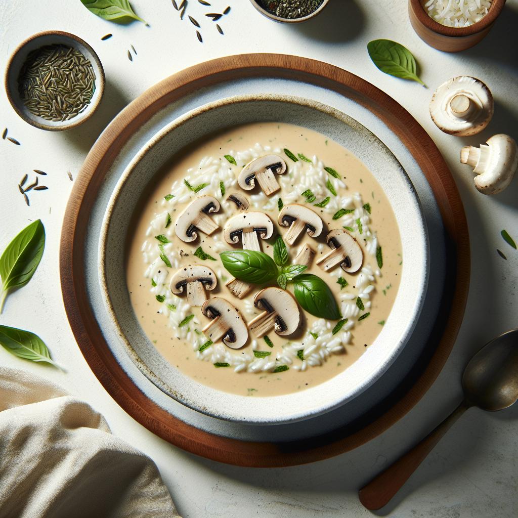 Savor Comfort: Creamy Mushroom and Rice Soup Recipe Delight