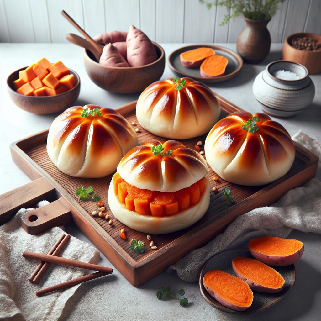 Delightful Bites: The Art of Traditional Sweet Potato Buns