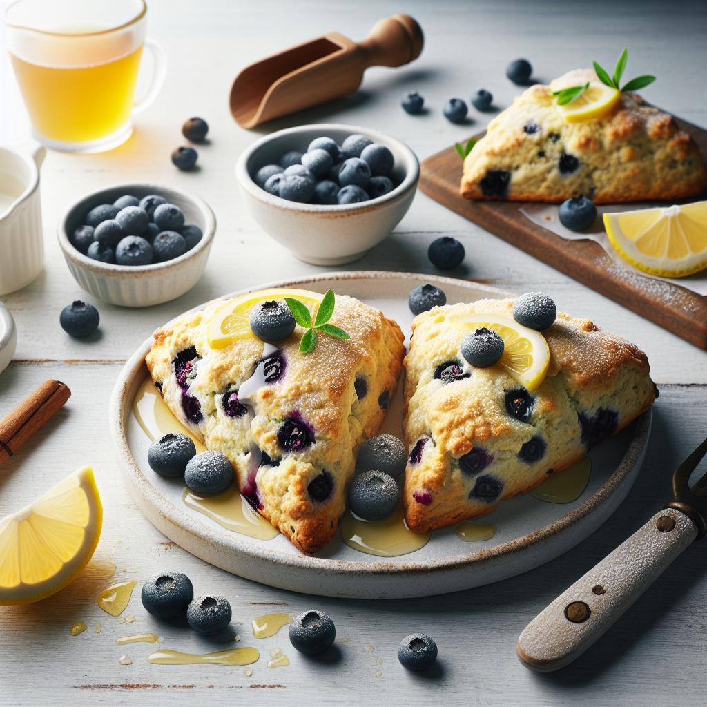 Zesty Quick Lemon Blueberry Scones: A Perfect Morning Treat